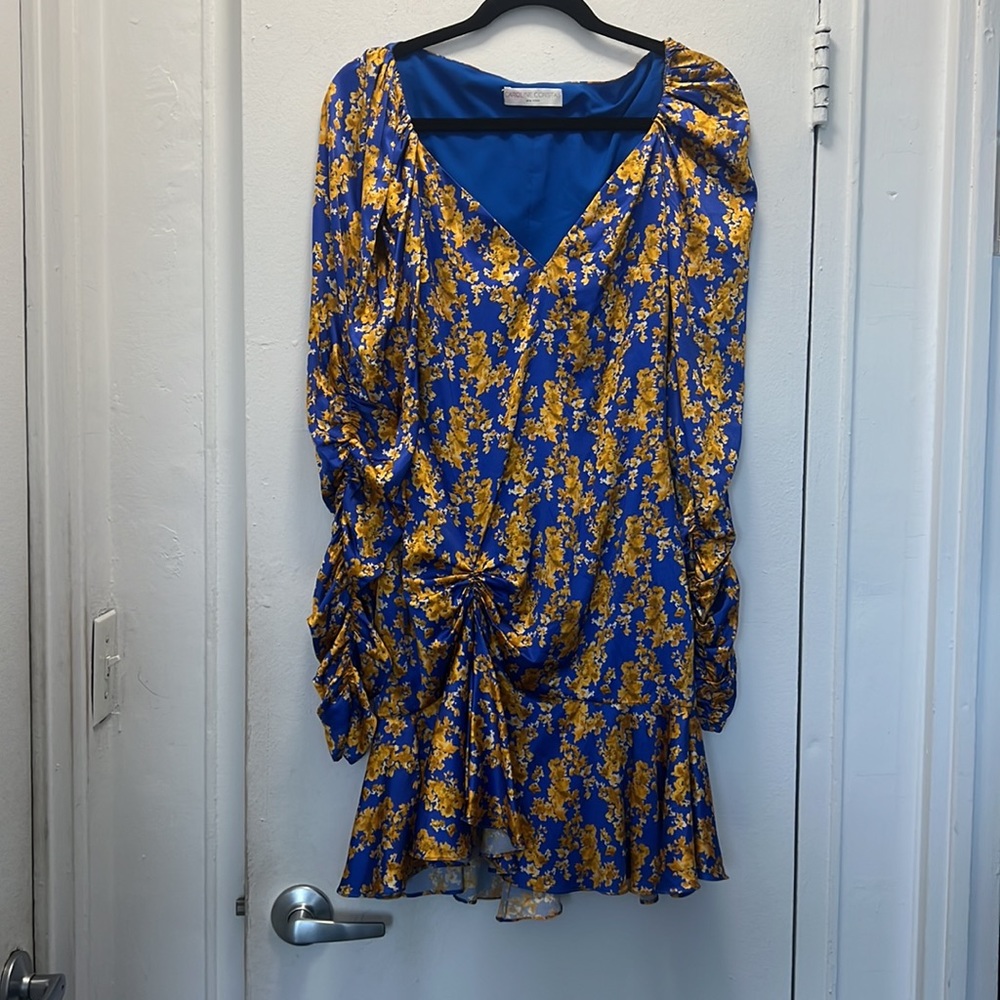 Carolina Constas floral print silk dress. One of a kind